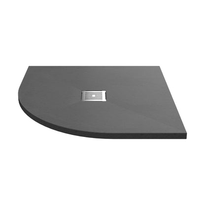 Nuie Slim Quadrant Trays Quad Shower Tray 900 X 900mm Contemporary Grey Slate Acrylic Capped ABS Caco3 And Pu - JJ Building Materials