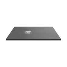 Nuie Slim Rectangular Trays Rectangular Shower Tray 1200 X 800mm Contemporary Grey Slate Acrylic Capped ABS Caco3 And Pu - JJ Building Materials