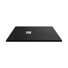 Nuie Slim Rectangular Trays Rectangular Shower Tray 1200 X 900mm Contemporary Black Slate Acrylic Capped ABS Caco3 And Pu - JJ Building Materials