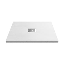 Nuie Slim Square Trays Square Shower Tray 800 X 800mm Contemporary White Slate Acrylic Capped ABS Caco3 And Pu - JJ Building Materials