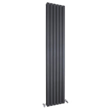Nuie Sloane Double Panel Designer Radiator Contemporary Anthracite Steel 1800x354x72mm - JJ Building Materials