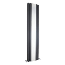 Nuie Sloane Double Panel Designer Radiator Contemporary Anthracite Steel 1800x381x81mm - JJ Building Materials