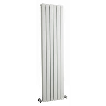 Nuie Sloane Double Panel Designer Radiator Contemporary White Steel 1500x354x72mm - JJ Building Materials