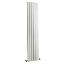 Nuie Sloane Double Panel Designer Radiator Contemporary White Steel 1800x354x72mm - JJ Building Materials