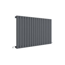 Nuie Sloane Horizontal Single Panel Radiator 600 X 992 Contemporary Anthracite Steel 600x992x53mm - JJ Building Materials