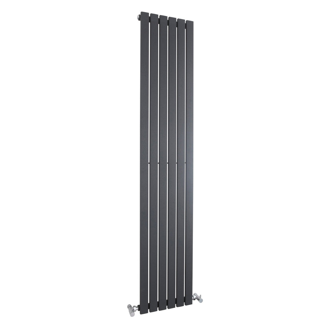 Nuie Sloane Single Panel Designer Radiator Contemporary Anthracite Steel 1800x354x57mm - JJ Building Materials