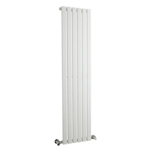 Nuie Sloane Single Panel Designer Radiator Contemporary White Steel 1500x354x57mm - JJ Building Materials