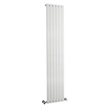 Nuie Sloane Single Panel Designer Radiator Contemporary White Steel 1800x354x57mm - JJ Building Materials