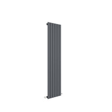 Nuie Sloane Vertical Single Panel 1500 X 354 Contemporary Anthracite Steel 1500x354x57mm - JJ Building Materials