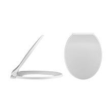 Nuie Soft Close Toilet Seat Contemporary White Polypropylene 50x350x420mm - JJ Building Materials