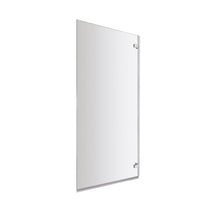 Nuie Square Bath Screen Contemporary Chrome Aluminium 1410x782x38mm - JJ Building Materials
