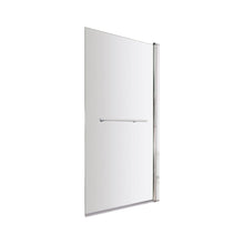 Nuie Square Bath Screen With Rail Contemporary Chrome Aluminium 1430x790x24mm - JJ Building Materials