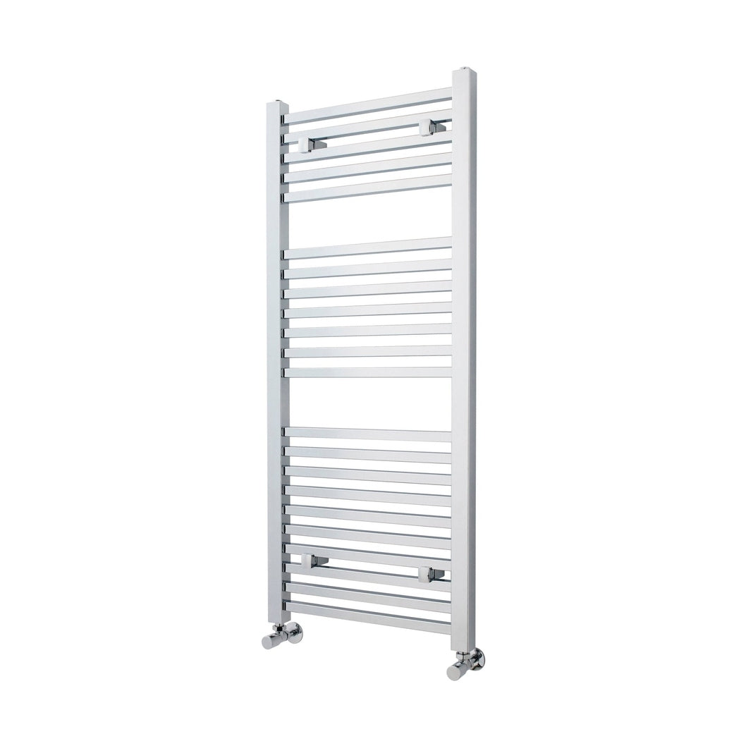 Nuie Square Ladder Rail Contemporary Chrome Steel 1200x500x40mm - JJ Building Materials