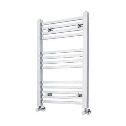 Nuie Square Ladder Rail Contemporary Chrome Steel 800x500x40mm - JJ Building Materials