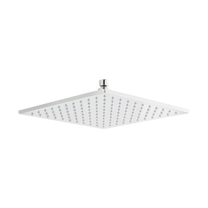 Nuie Square Led Fixed Head Contemporary Chrome Brass 58x200x200mm - JJ Building Materials