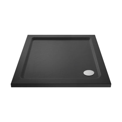 Nuie Square Trays Square Shower Tray 760 X 760mm Contemporary Grey Slate Acrylic Capped ABS Caco3 And Pu - JJ Building Materials