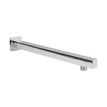 Nuie Square Wall Mounted Shower Arm Contemporary Chrome Brass 51x51x350mm - JJ Building Materials