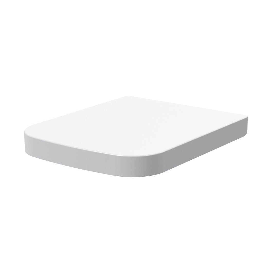 Nuie Square Wrapover Seat Contemporary White Polypropylene,stainless Steel Nylon 45x350x440mm - JJ Building Materials