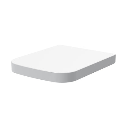 Nuie Square Wrapover Seat Contemporary White Polypropylene,stainless Steel Nylon 45x350x440mm - JJ Building Materials