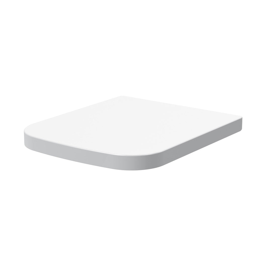 Nuie Square Wrapover Seat Contemporary White Stainless Steel Nylon,urea 33x362x420mm - JJ Building Materials