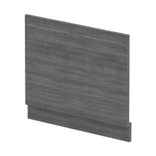Nuie Straight End Panel & Plinth (700mm) Contemporary Anthracite Woodgrain MFC Textured Woodgrain 560x680x36mm - JJ Building Materials