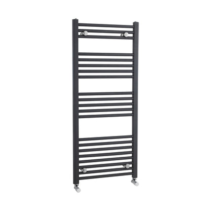 Nuie Straight Ladder Rail Contemporary Anthracite Steel 1150x500x30mm - JJ Building Materials
