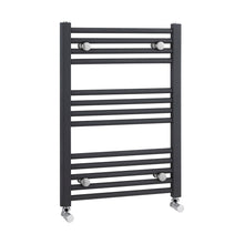Nuie Straight Ladder Rail Contemporary Anthracite Steel 700x500x30mm - JJ Building Materials