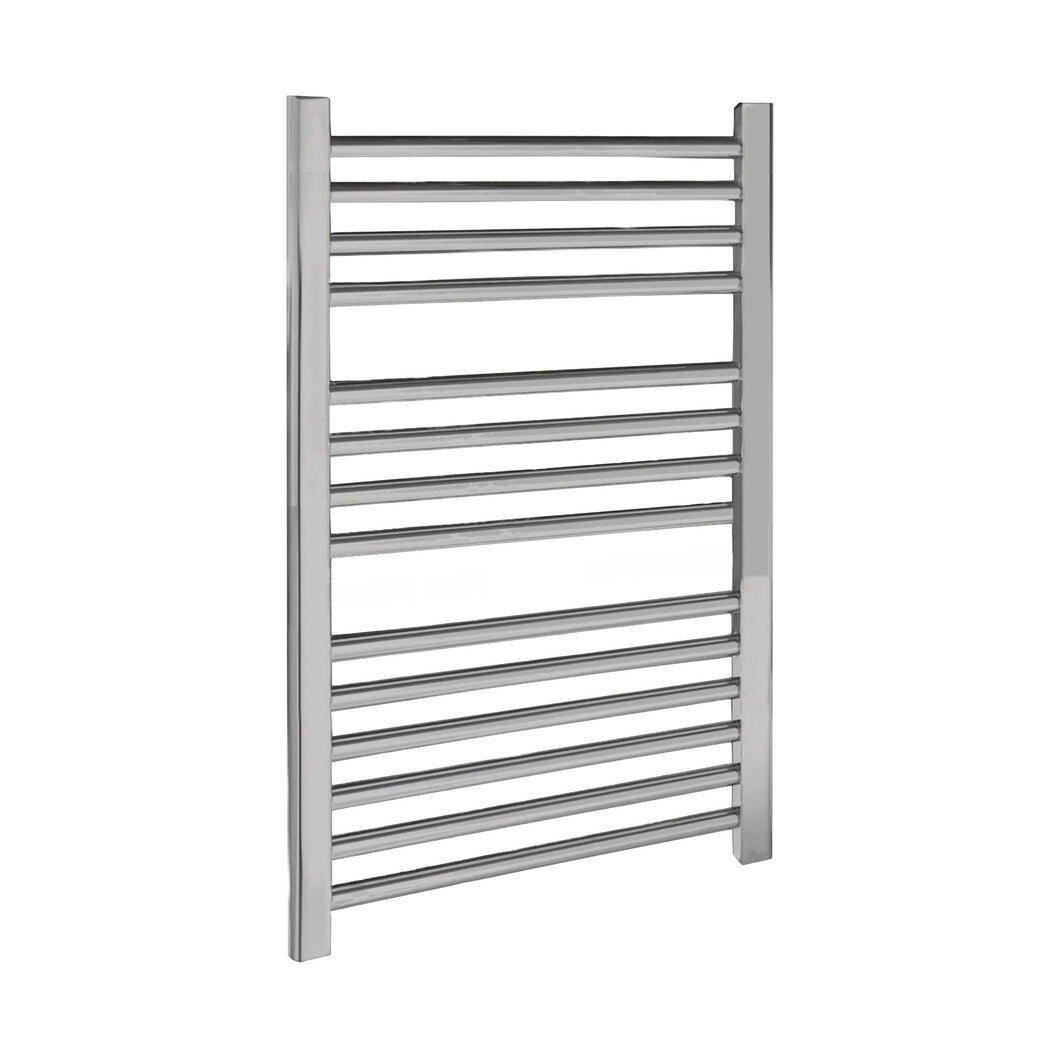 Nuie Straight Ladder Rail Contemporary Chrome Steel 700x500x30mm - JJ Building Materials