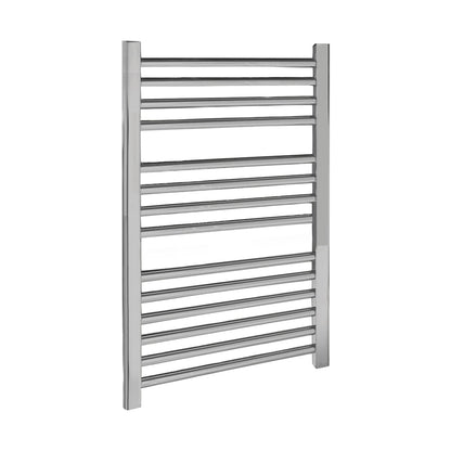 Nuie Straight Ladder Rail Contemporary Chrome Steel 700x500x30mm - JJ Building Materials