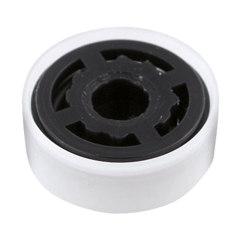 Nuie Tap Extras Flow Regulator Contemporary Matt White ABS 5x15x15mm - JJ Building Materials