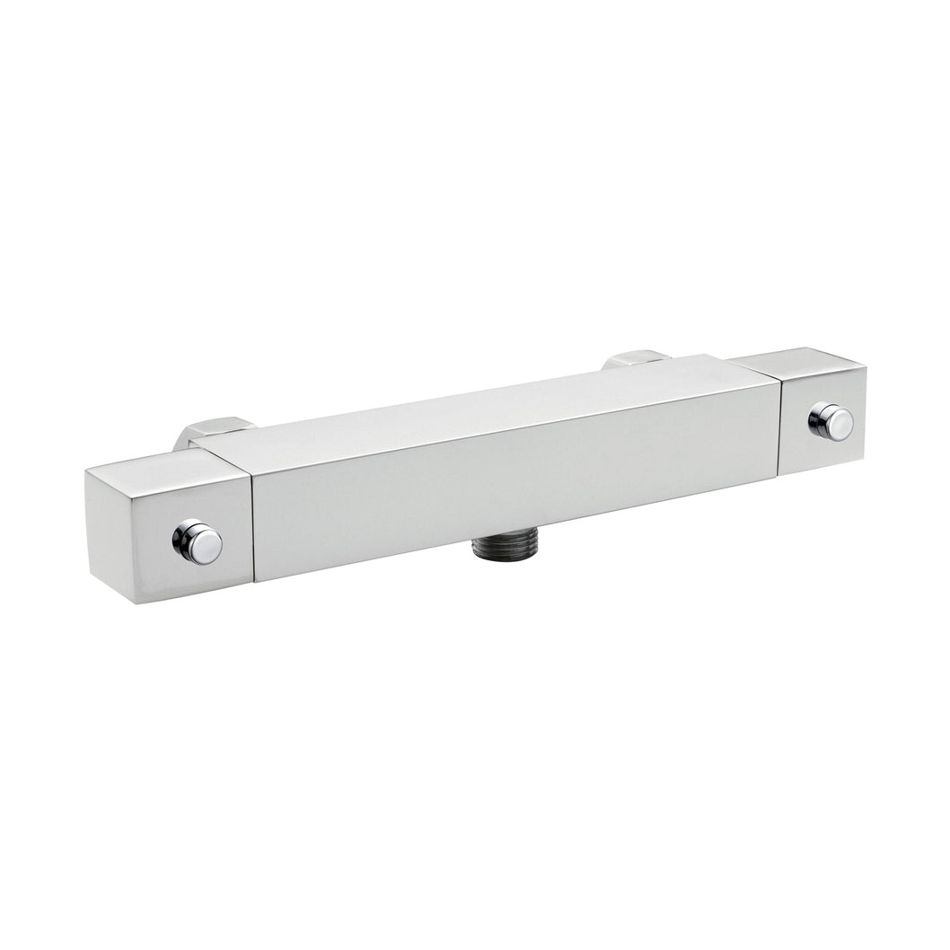 Nuie Thermostatic Bar Valve Contemporary Chrome Brass ABS 32x257x40mm - JJ Building Materials