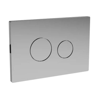 Nuie Toilet Accessories Chrome Round Plate For Pneumatic Dual Flush Contemporary ABS 70x70x99mm - JJ Building Materials