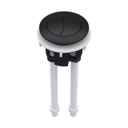 Nuie Toilet Accessories Matt Black Cistern Push Button Contemporary ABS 160x45x45mm - JJ Building Materials