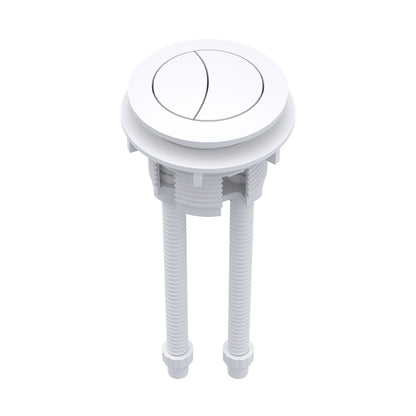 Nuie Toilet Accessories Matt White Cistern Push Button Contemporary ABS 160x45x45mm - JJ Building Materials