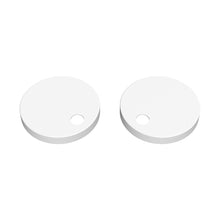 Nuie Toilet Accessories Matt White Toilet Seat Cover Caps Contemporary Stainless Steel 70x70x99mm - TSC101 - JJ Building Materials