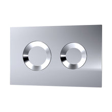 Nuie Toilet Accessories Round Dual Flush Push Button Contemporary Chrome Stainless Steel - JJ Building Materials