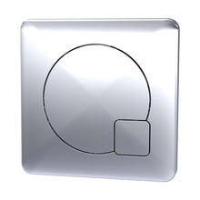 Nuie Toilet Accessories Square Dual Flush Chrome Push Button Contemporary ABS 70x70x99mm - JJ Building Materials