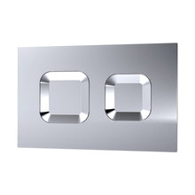 Nuie Toilet Accessories Square Dual Flush Push Button Contemporary Chrome Stainless Steel - JJ Building Materials