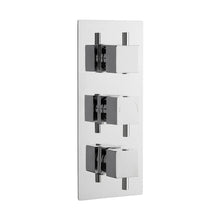 Nuie Triple Thermostatic Shower Valve Contemporary Chrome Brass ABS 280x120x136mm - JJ Building Materials