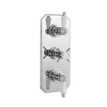 Nuie Triple Thermostatic Shower Valve Traditional Chrome Brass ABS 280x120x124mm - JJ Building Materials