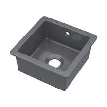 Nuie Undermount Single Bowl With Overflow 457x457x203 Traditional Soft Black Fireclay 203x457x457mm - JJ Building Materials