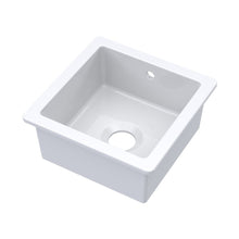 Nuie Undermount Single Bowl With Overflow 457x457x203 Traditional White Fireclay 203x457x457mm - JJ Building Materials