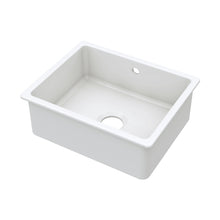 Nuie Undermount Single Bowl With Overflow & Central Waste 548x442x197 Traditional White Fireclay 197x548x442mm - JJ Building Materials