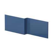 Nuie Urban 1700mm Square Shower Bath Front Panel Contemporary Satin Blue MDF Painted Matt 540x1698x163mm - JJ Building Materials