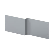 Nuie Urban 1700mm Square Shower Bath Front Panel Contemporary Satin Grey MDF Painted Matt 540x1698x163mm - JJ Building Materials