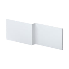 Nuie Urban 1700mm Square Shower Bath Front Panel Contemporary Satin White MDF Painted Matt 540x1698x163mm - JJ Building Materials