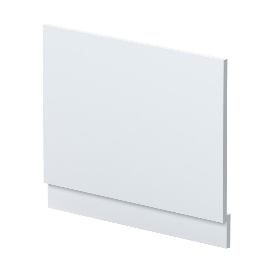 Nuie Urban 700mm Bath End Panel Contemporary Satin White MDF Painted Matt 560x680x36mm - JJ Building Materials