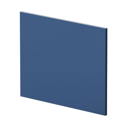 Nuie Urban 700mm Square Shower Bath End Panel Contemporary Satin Blue MDF Painted Matt 540x680x18mm - JJ Building Materials