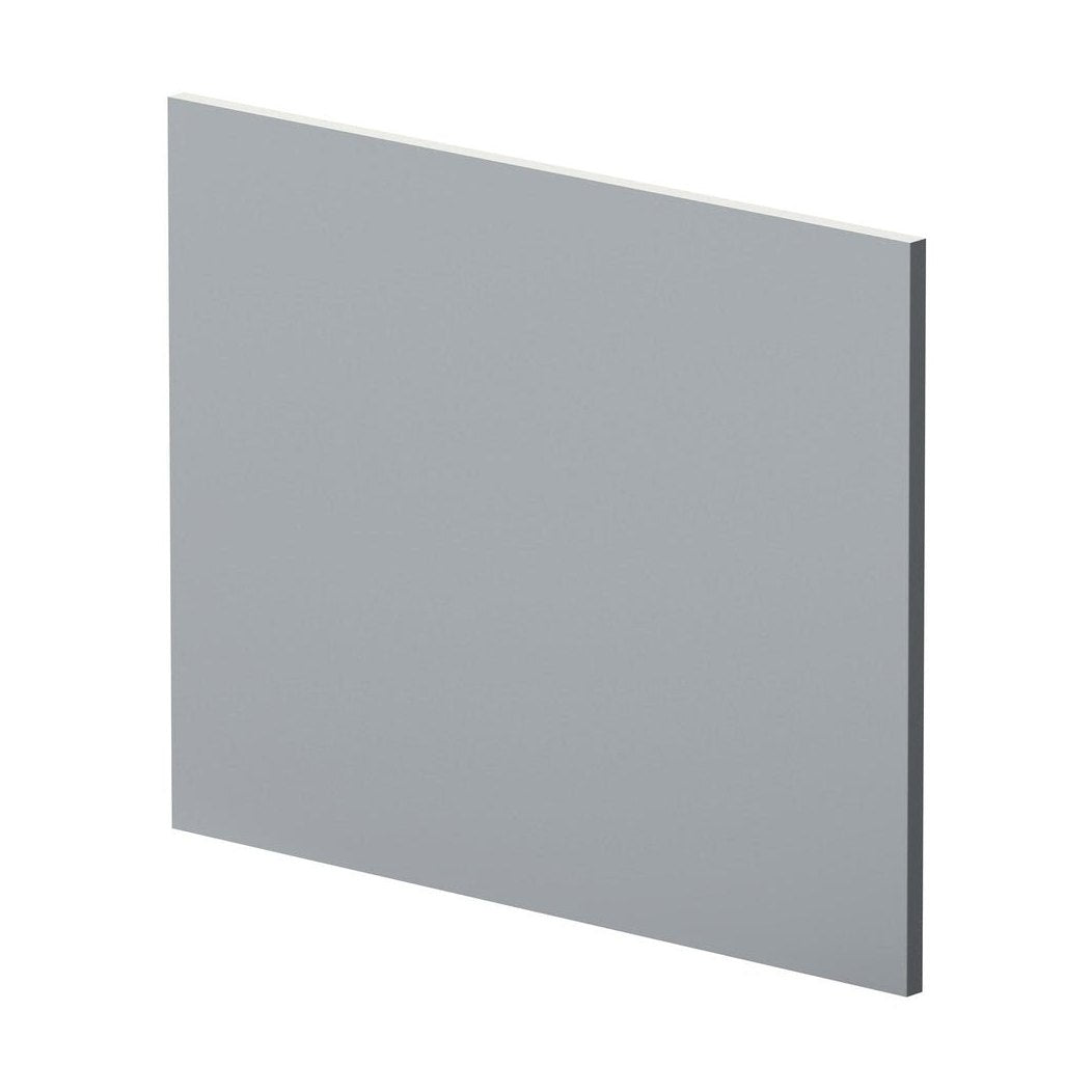 Nuie Urban 700mm Square Shower Bath End Panel Contemporary Satin Grey MDF Painted Matt 540x680x18mm - JJ Building Materials