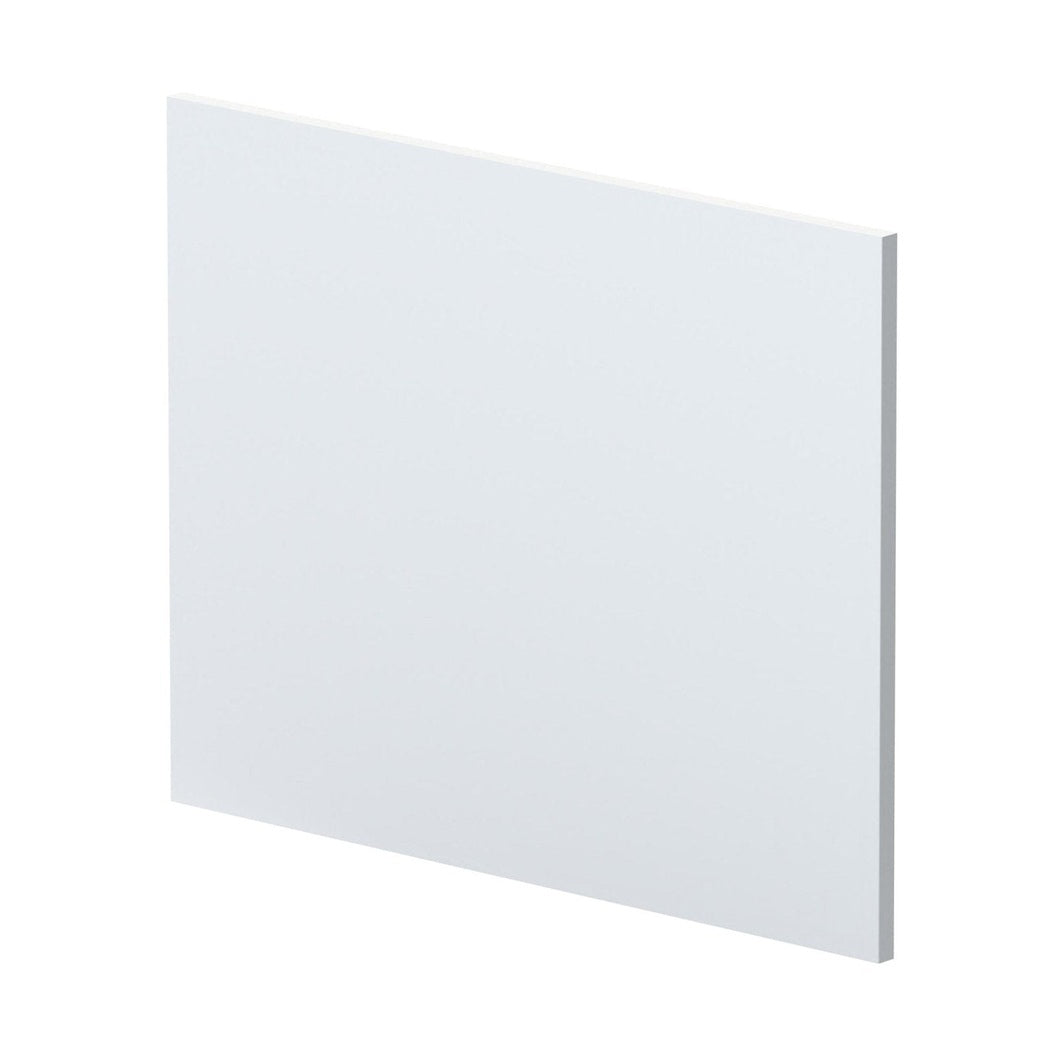 Nuie Urban 700mm Square Shower Bath End Panel Contemporary Satin White MDF Painted Matt 540x680x18mm - JJ Building Materials